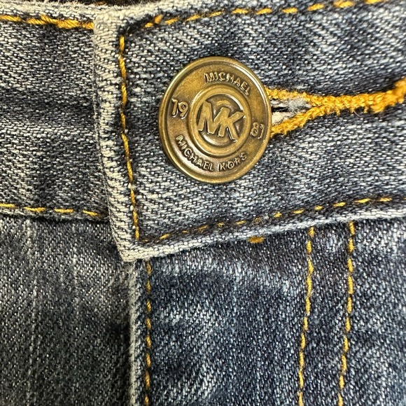 Michael Kors Y2K Wide Leg Jeans Women’s 12 Blue Denim Cotton Blend - Picture 9 of 12